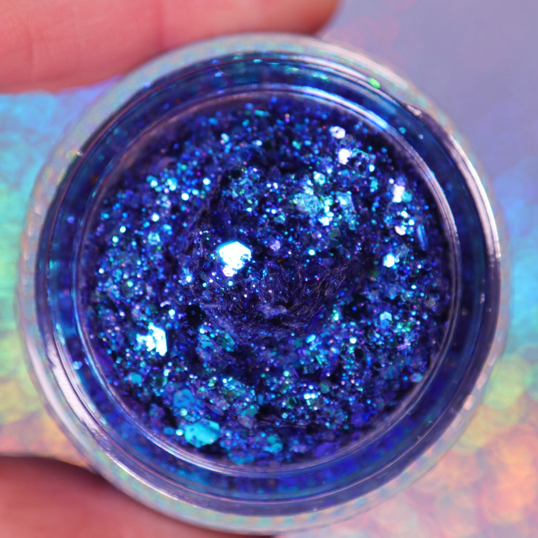 BLUE GLITTER GELLY SINGLE