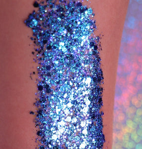 BLUE GLITTER GELLY SINGLE